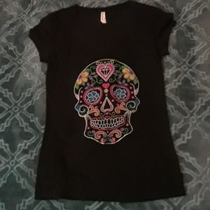 Scull fitted T-shirt